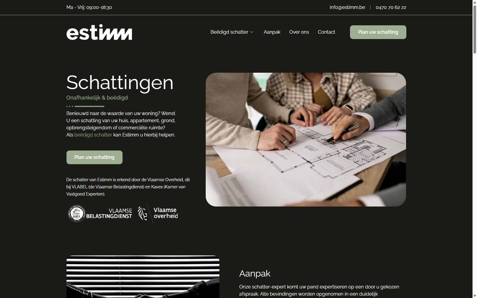 De website van Estimm