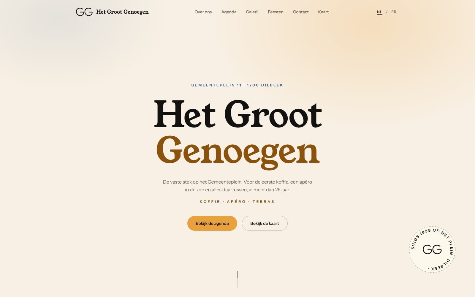 Het werk voor Het Groot Genoegen in beeld