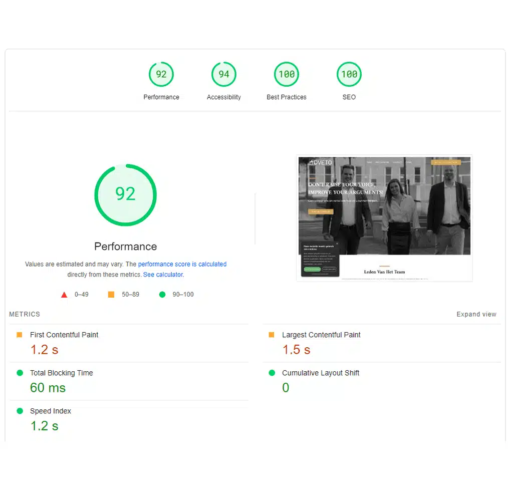 On-site optimalisatie en snelheid